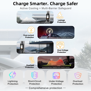 Cargador portátil para vehículos eléctricos Feyree Tipo 2 de 3.5kW, monofásico, 16A, resistente al agua, con pantalla táctil de 4.3 pulgadas y cable eléctrico de 5M para coches eléctricos de la UE - Product Image 6