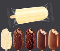 Sac d'emballage personnalisé, pièces, emballage givré, contenant en plastique pour glace glacée