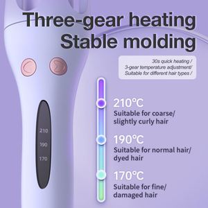 Rizador de Pelo Automático con Barril Giratorio, 3 Temperaturas, Calentamiento Rápido y Pantalla LCD - Product Image 3