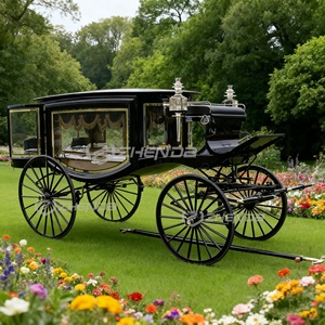 Black Trailer High-quality Electric Retro Funeral Car/electric Classic Hearse Nigeria Hot Sale - Product Image 5