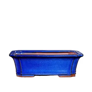 Yixing <span class=keywords><strong>pot</strong></span> à bonsaï rectangle pots à bonsaï <span class=keywords><strong>en</strong></span> céramique émaillée céramique peinte à la main <span class=keywords><strong>pot</strong></span> à bonsaï <span class=keywords><strong>japonais</strong></span> pour <span class=keywords><strong>jardin</strong></span> et usage domestique - Product Image 1