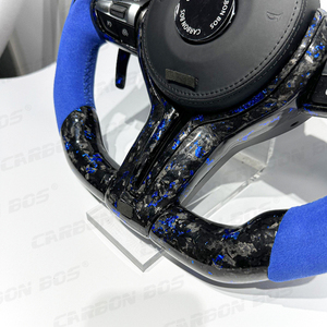 Venta Directa de Fábrica de Volantes Personalizados de Fibra de Carbono Azul Forjado para <span class=keywords><strong>BMW</strong></span> E46 F30 F50 F31 F35 E90 E92 E45 F80 - Product Image 5