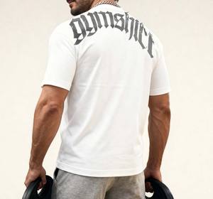 Custom Mens Cotton Tshirt Plain Heavyweight Men's Over Size T <strong>Shirt</strong> Sports Gym Fitness Mens White Tshirt - Product Image 4