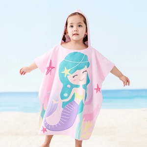 Nouvelle <span class=keywords><strong>cape</strong></span> <span class=keywords><strong>de</strong></span> <span class=keywords><strong>plage</strong></span> à capuche pour enfants, motif dessin animé, pour garçons et filles, serviette <span class=keywords><strong>de</strong></span> <span class=keywords><strong>bain</strong></span> absorbante pour tout-petits - Product Image 4