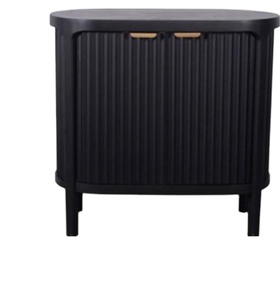 Moderno diseño de granja aparador de dos puertas personalizado al por mayor gabinete de buffet de madera para sala de estar o cocina con ranuras - Product Image 1