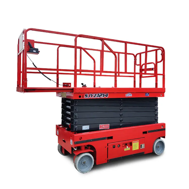 Construction Heavy Duty Workload Mobile Electric Scissor Lift Table Scissor Lift Aerial Elevated Work Platform