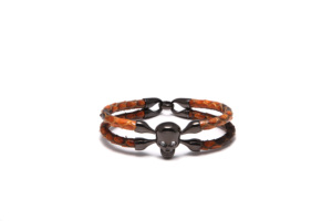 Pulsera de Lujo Premium con Calavera en Acero Inoxidable 316L, Chapada en Oro, Unisex, Joyería de Moda <span class=keywords><strong>VIYA</strong></span> - Product Image 4