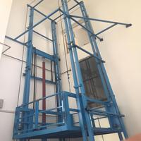 Elevador de Carga Doble para Manejo de Materiales en Fábrica, Elevador de Carga Pesada para Transporte Vertical en Almacenes