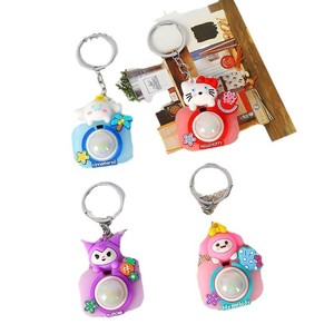 Luminous Cartoon Keychain Resin Animal Shape Key Ring For <b>Backpack</b> Student Gift Charm - Product Image 5