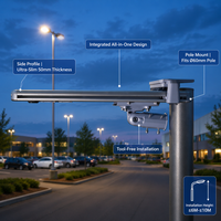 Lampadaires solaires tout-en-un efficaces et durables, éclairage solaire pour les zones urbaines et rurales