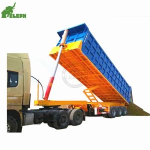 Semi-remorque <span class=keywords><strong>benne</strong></span> basculante <span class=keywords><strong>agricole</strong></span> de type fourgon porte-conteneurs 3/4 <span class=keywords><strong>essieux</strong></span> 80 tonnes - Product Image 3