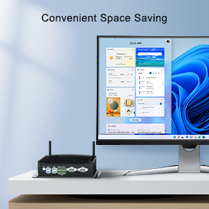 Mini PC industrial com Intel Core <span class=keywords><strong>I3</strong></span> I5 I7 DDR4 64GB RAM Dual LAN Fanless <span class=keywords><strong>Desktop</strong></span> Mini computador EUA/UE/JP/AU plug novo - Product Image 5