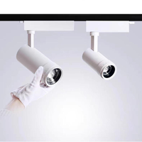 Utilisation optimale de la lumière, zoomable 10x ° -60 °   Projecteur LED sur rail à angle de faisceau réglable, multi-CCT 2700K-6500K, pour exposition en musée