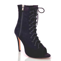 Stivali da Donna per Feste, Sexy Stilettos con Tacco Basso, Scarpe Estive da Ballo Latino e da Sala
