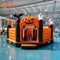 Château gonflable Ceyu en forme de citrouille, aire de jeux gonflable pour enfants, thème fantastique, location pour fête d'anniversaire en plein air