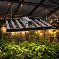 Kit d'éclairage de culture Hortlight 1700e Full Spectrum Pro 660W 800W LED rouge et blanc, émission en aluminium, pour les amateurs à domicile, 0-10v IP65, floraison