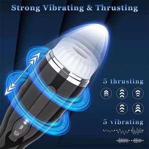 Gobelet de masturbation pour homme, simulation vaginale, vibration télescopique, stimulation du pénis, jouets sexuels pour <span class=keywords><strong>moi</strong></span> - Product Image 3