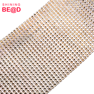 High Quality 24 Row Plastic Mesh <strong>Fabric</strong> <strong>Trimmings</strong> for Clothing Decoration for Dresses and Clothing - Product Image 4