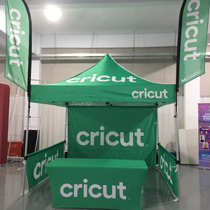 Tenda gazebo impermeabile con telaio in alluminio 10x10 e logo personalizzato, stampata, per fiere ed esposizioni - Product Image 4