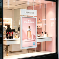 Écran d'affichage numérique LCD double face haute luminosité 65 pouces 3000 nits pour vitrine de magasin de détail
