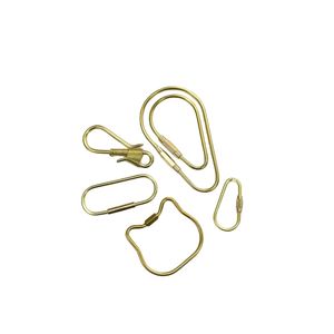 Laiton durable pour porte-clés avec conception de verrouillage à vis stockage pratique petits outils Edc porte-clés Clip crochet laiton vis porte-clés - Product Image 2