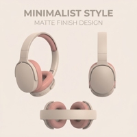Casque sans fil P2961, confortable et élégant, avec coussinets en mousse à mémoire de forme, casque Bluetooth avec micro pour la musique et les appels