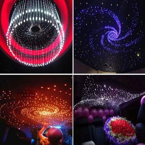 Lumière de ciel étoilé pour voiture, lampe d'ambiance à fibres optiques pour la maison, contrôle musical, éclairage de plafond RGB 12W, interface 1/2, LED 8 couleurs - Product Image 3
