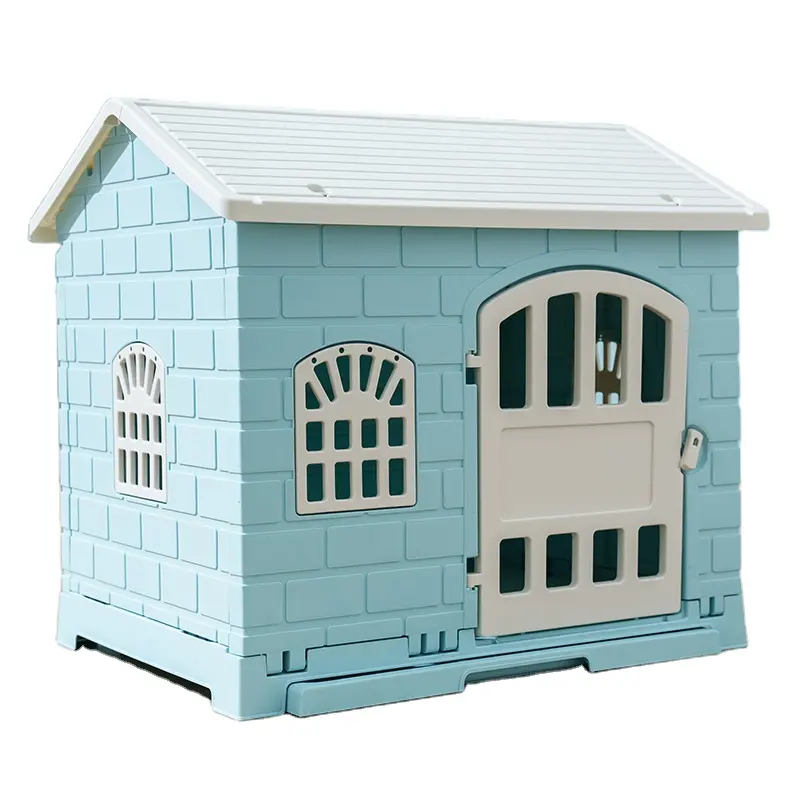 Indoor and outdoor use good quality easy to install modern plastic dog crate house