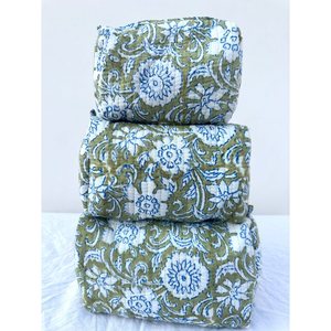 Bolsas de Cosméticos de Algodón Bohemio Más Vendidas, Bolsas de Aseo Ligeras con Estampado a Mano, Excelente Precio, para Sala de Estar - Product Image 3
