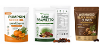 Comprimés de Spiruline et de Chlorelle, Complément Alimentaire à Base de Plantes, Comprimé Rond Vert, 500 mg par Comprimé, 60 Comprimés par Flacon