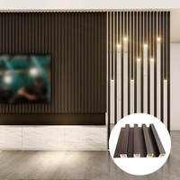 Panneaux muraux en bois écologiques décoratifs pour la construction de maisons à prix avantageux, panneaux muraux décoratifs 3D WPC pour l'intérieur