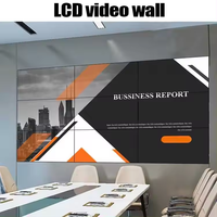 Lunette étroite d'écran mural vidéo LCD haute performance de 55 pouces avec équipement de son audio rétroéclairé par LED