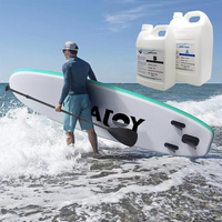 Résine époxy à deux composants AB résistante à l'eau de mer acide pour la construction de bateaux de surf