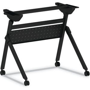 Alera ALEVA7243BK Flip and <b>Nest</b> <b>Table</b> Base 32.25 In. X 23.63 In. X 28.5 In. Black Conference <b>Table</b> - Product Image 5