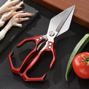 Ciseaux à os en acier inoxydable pour la cuisine, coupe-poisson, coupe-bouteille, outil de cuisine en noyer - Product Image 6