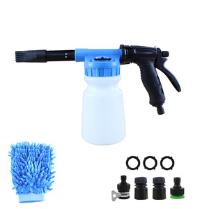 Pistolet à eau de lavage de voiture à haute pression La mousse de lavage de voiture se connecte à tout <span class=keywords><strong>tuyau</strong></span> d'arrosage <span class=keywords><strong>Machine</strong></span> à mousse de lavage de voiture - Product Image 1