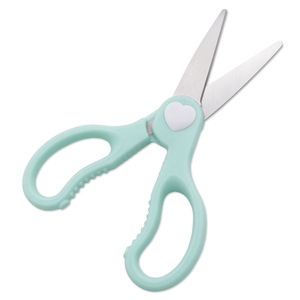 Baby Food Scissors Stainless Steel Tapered Type Blue 0-12 Months Home Use - Product Image 3