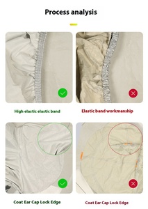 Phụ kiện ô tô OEM 210D 190T chống thấm nước và chống tia UV, mẫu phổ thông, có thể tùy chỉnh LOGO, bao phủ xe hơi - Product Image 3