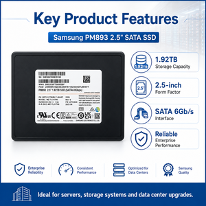 Untuk Samsung PM893 MZ7L31T9HBLT-00A07 1.92TB Enterprise SATA SSD 2.5" SATA 6Gb/s V-NAND TLC 550MB/s Server Solid State Drive - Product Image 4