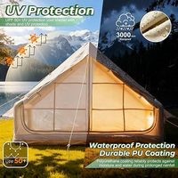 Tente gonflable pour 4 à 6 personnes, tente de camping 4 saisons, installation rapide, tente de camping gonflable, Oxford 300D, imperméable, haute qualité