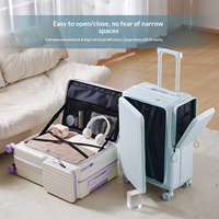 Valise de voyage multifonction légère avec compartiment profond et poche latérale, idéale pour le transport en cabine - Vente en gros
