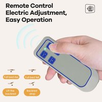 Lit de massage électrique commercial moderne à 3 moteurs, réglable en hauteur, avec appui-tête intégré, cadre en acier inoxydable, haute densité