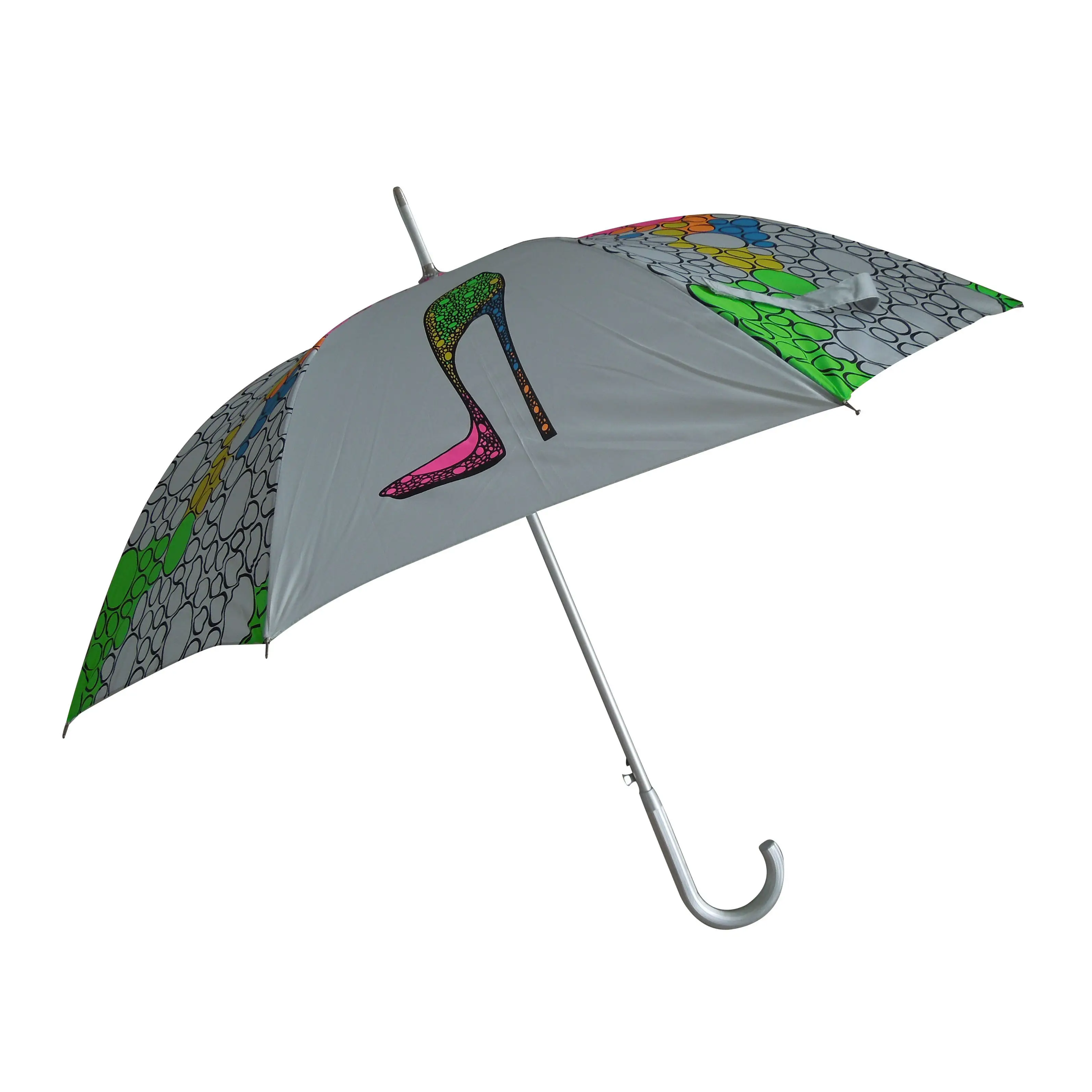 Golf Umbrella Windproof Brand Advertising Promotional Gifts Accepted Custom Logo Multicolor Semi-Automatic Straight Umbrella