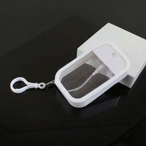 Flacon pulvérisateur de désinfectant pour les mains de poche 38ml-50ml en plastique format carte de crédit avec étui en silicone, impression multicolore - Product Image 4