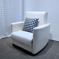 Leders ofa billig Functional Cum Bed Klapp sofa Einzels itz Sessel