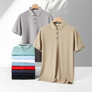 เสื้อโปโลผ้าโพลีเอสเตอร์สำหรับผู้ชายสำหรับผู้หญิงเสื้อยืด100% ขนาดสีตามสั่ง - Product Image 1