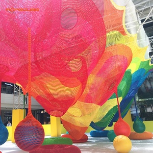 Ropecube Rete Arcobaleno Portatile Intrecciata a Mano, Attrezzatura per Giochi al Coperto per Bambini, Centro Commerciale, Parco Avventura - Product Image 4