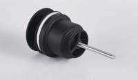 Válvula Click Clack Cromada Negra Moderna para Desagüe con Fácil Instalación para Lavabo de Baño Pop-up G1-1/4