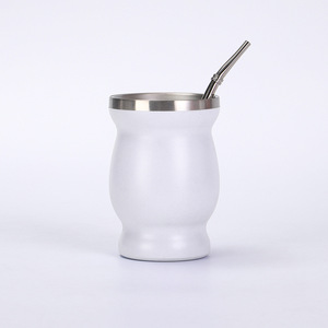 Tasse à maté de 8 oz avec poignée fixe, design incassable et résistant à l'usure pour le bureau et une utilisation quotidienne à long terme - Product Image 2