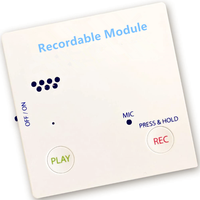 Carte d'enregistrement vocal Enregistrement de 30 secondes avec batterie rechargeable Enregistrez et envoyez un message vocal personnel